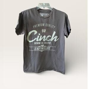 Cinch Size Small Logo Tee Short Sleeve Casual Cowboy Rodeo Western Graphic T